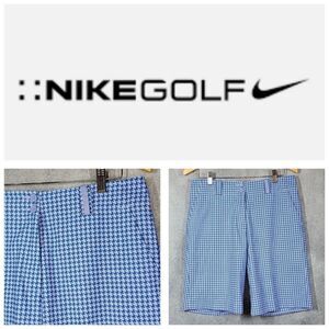 Nike Golf Blue Checkered Fit-Dry Golf Pants